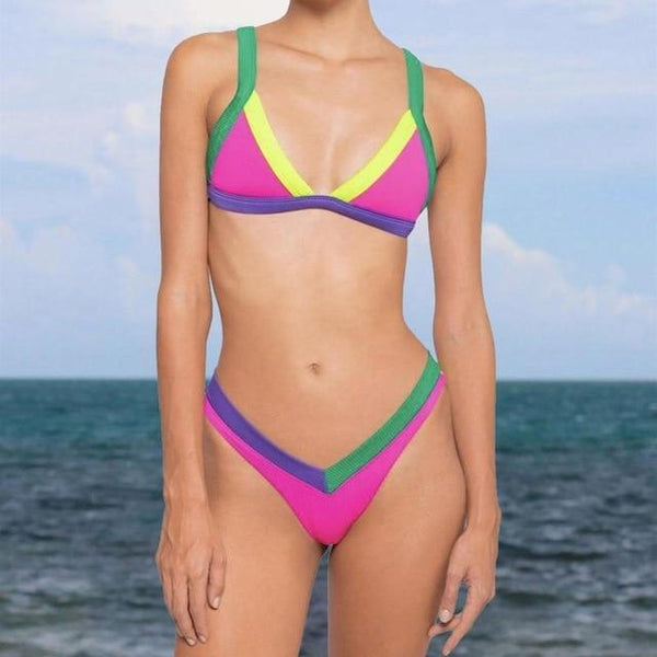 Valentina Colorblock Bikini - Swimberry