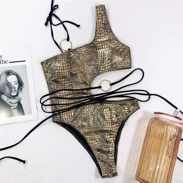Emmett Snake Print Bikini